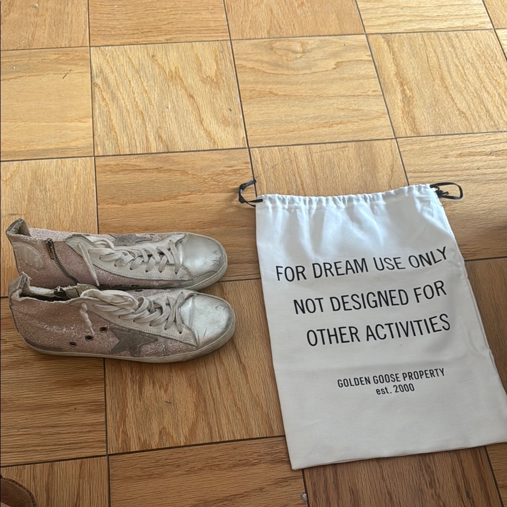 Golden Goose Silver Sneakers